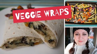 Vegetable Wraps With Hummus - Quick Mediterranean Lunch Idea