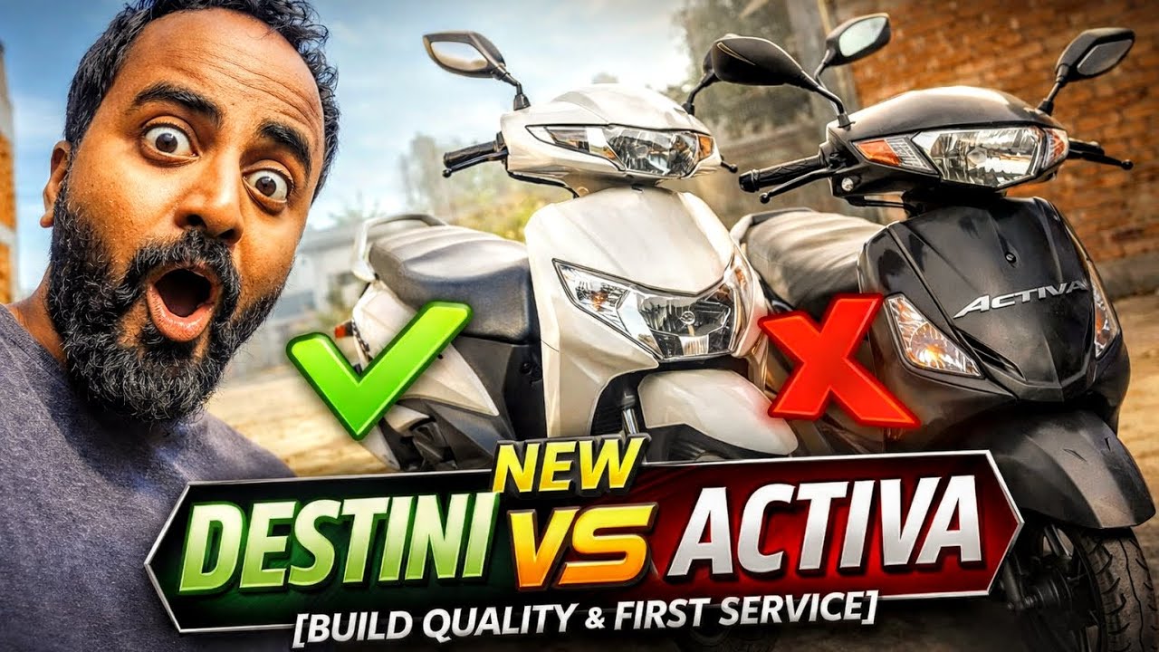 I Choose Hero Destini VX Over Activa | Build Quality & First Service ! vlog 