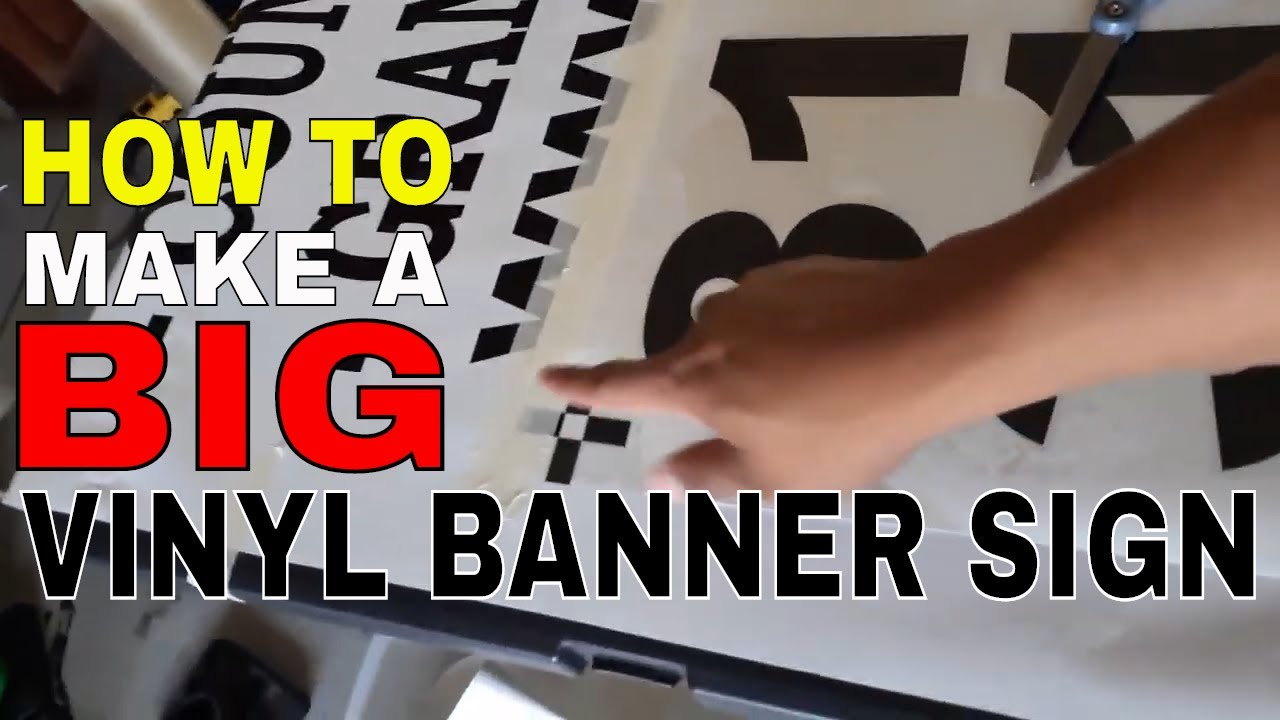 How To Make A Big Vinyl Banner Sign YouTube how-to-make-a-big-vinyl-banner-sign-youtube