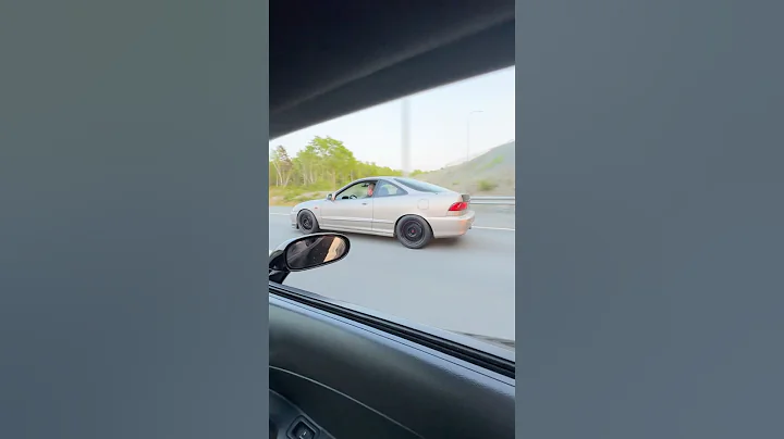 500whp Turbo K24 Integra vs 567whp C6 Corvette Z06 #race #corvette #integra #turbo