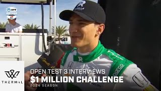 Open Test 3 Interviews // The Thermal Club $1 Million Challenge | INDYCAR by NTT INDYCAR SERIES 1,525 views 5 days ago 14 minutes