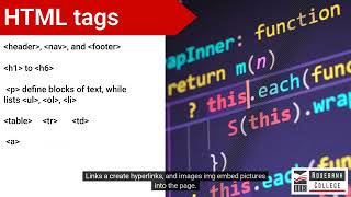 Create HTML Page Tags to Structure a Page in Dreamweaver (LU4/LO6)