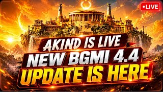 🔴AKIND IS LIVE BGMI LIVE | BGMI 4.4 Update is Here🔥RUSH GAMEPLAY | NOOB TO PRO☠️
