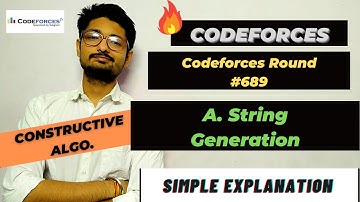 A. String Generation | Codeforces Round #689 | CODE EXPLAINER | CODEFORCES