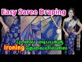 Saree draping in tamil perfect pleats quick  easy saree wearing tips sareedraping saree