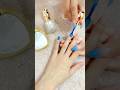 “Beautifull Blue ocean nail color”🌊💙 #shorts #bluenails #shinybluenailpaint
