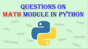 Python math module
