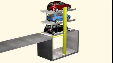3 Level Automatic Car Parking System - Krishna Park Infracon