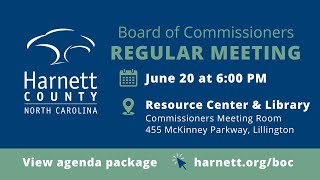 Harnett County Regular Meeting 06/20/22