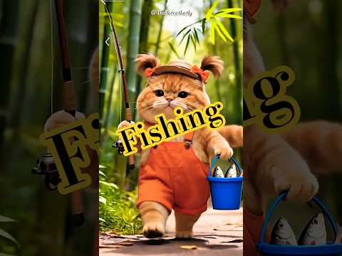 orange cat go fhising #cat #animation #cute #miaw #miawmiawtrend #shortvideo #shorts