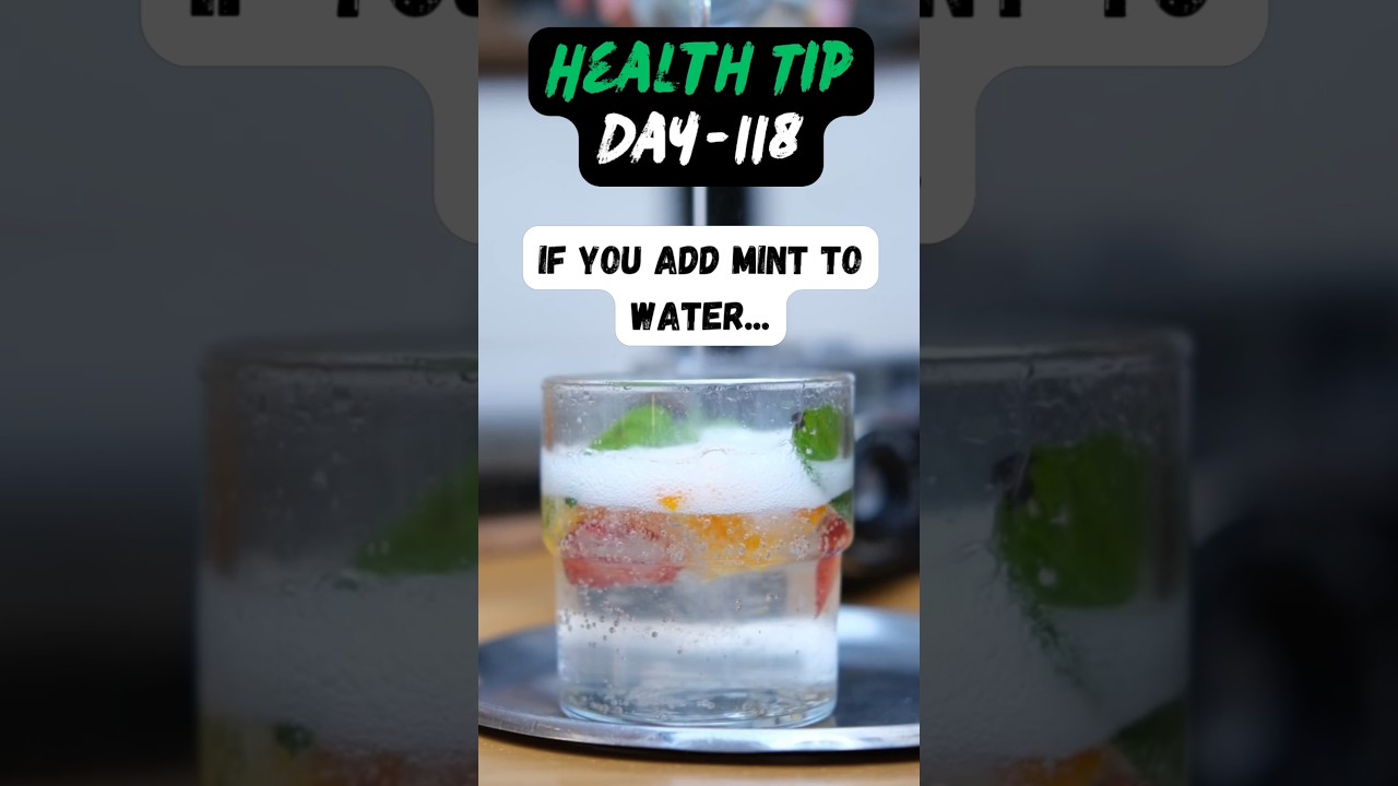 Minty water vibes! ✨So simple, so refreshing. 