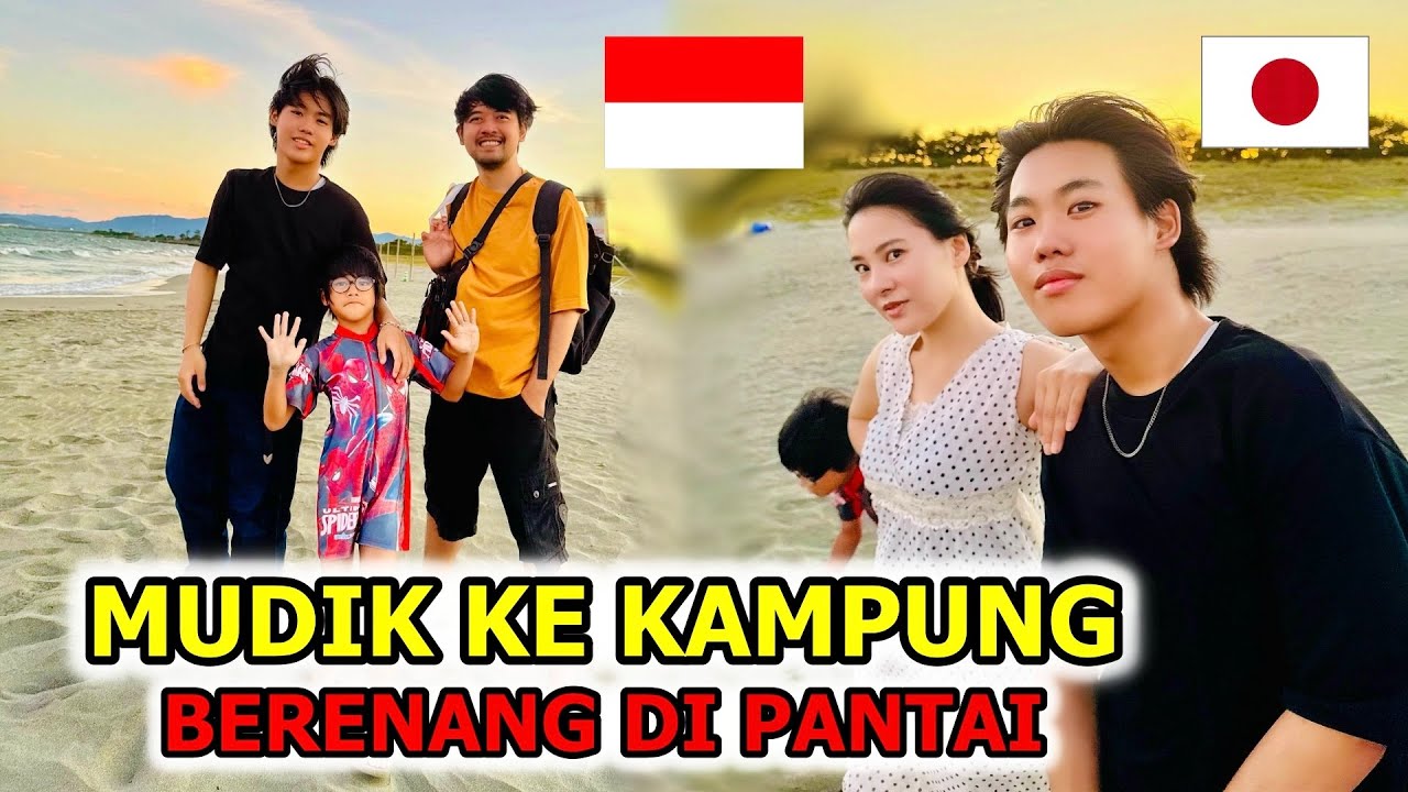 MUDIK KE KAMPUNG ISTRI || BERENANG DI PANTAI ! Desa yang indah di Jepang