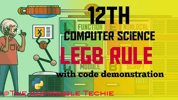 12th computer science chapter3|LEGB rule |5marks12th cs u1 c3 scoping-5m|The Admirable Techie
