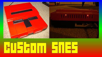 Custom Super Nintendo (SNES with triple LED mod)