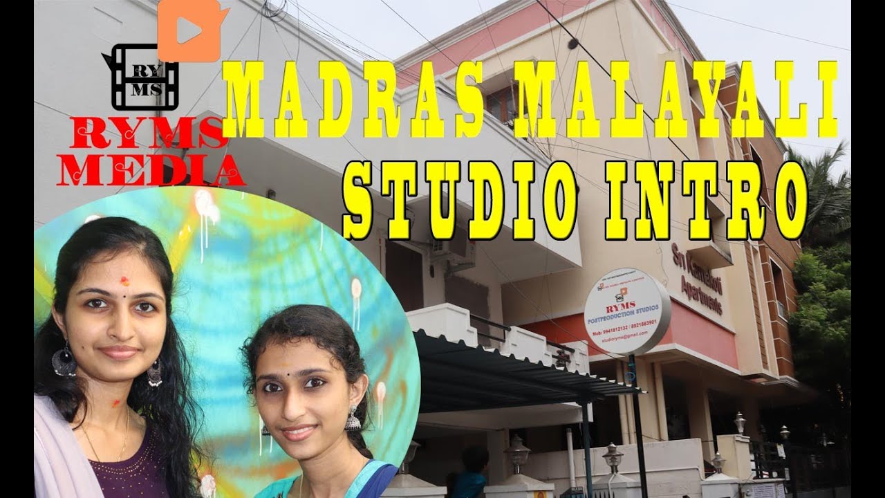 STUDIO INTRO | MADRAS MALAYALI | FAMILY VLOG #07 | RESHMA | YADHU | RYMS MEDIA|POSTPRODUCTION STUDIO