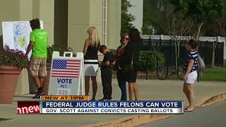 Federal judge orders Florida to create system to restore felons’ voting rights