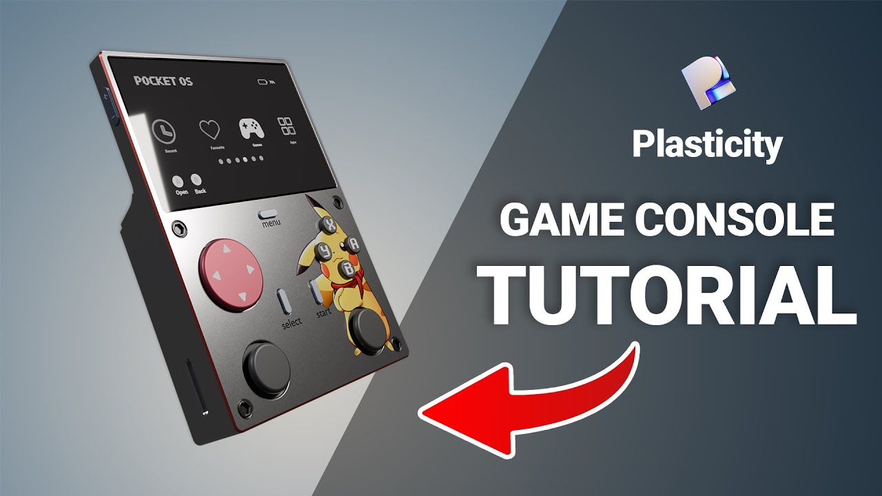 Hard Surface Game Console Modeling in Plasticity 3D. Tutorial - YouTube