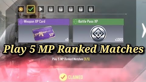 Play 5 Ranked Matches Call Of Duty Mobile Complete Task