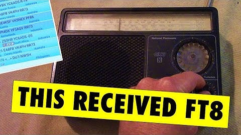This received FT8: Using a transistor radio for this popular digital mode