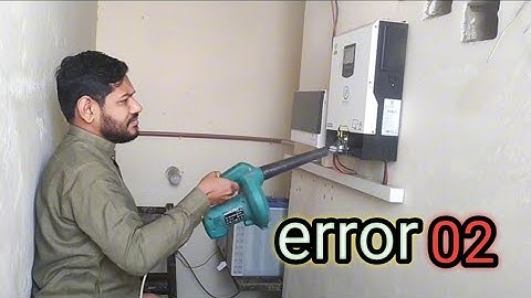 02 error in solar inverter | f02 fault inverter | inverter heating problem | fault 02