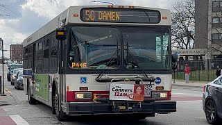 CTA 2009 New Flyer D40LF Bus #1932 On Rt 50 Damen