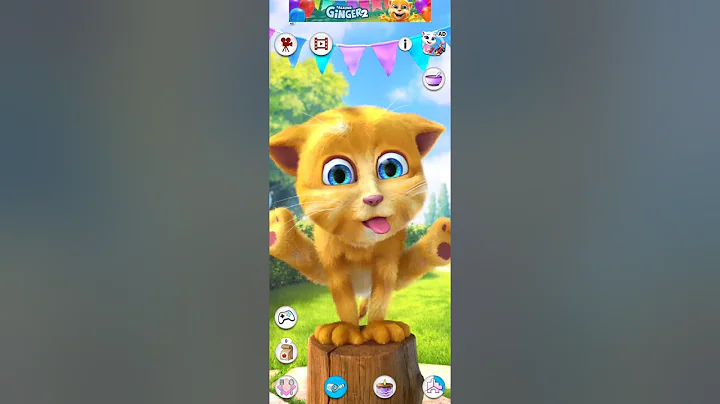 Watch the video about Talking ginger funny cat happy game **** viral memes