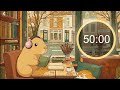 50/10 3 Hour Pomodoro Timer | Study With Capybara#work#lofi #Deep Relaxation#rainsounds#adhdfriendly