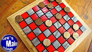 Checker Board Using 2 Part Bleach Method // Look at that Grain!