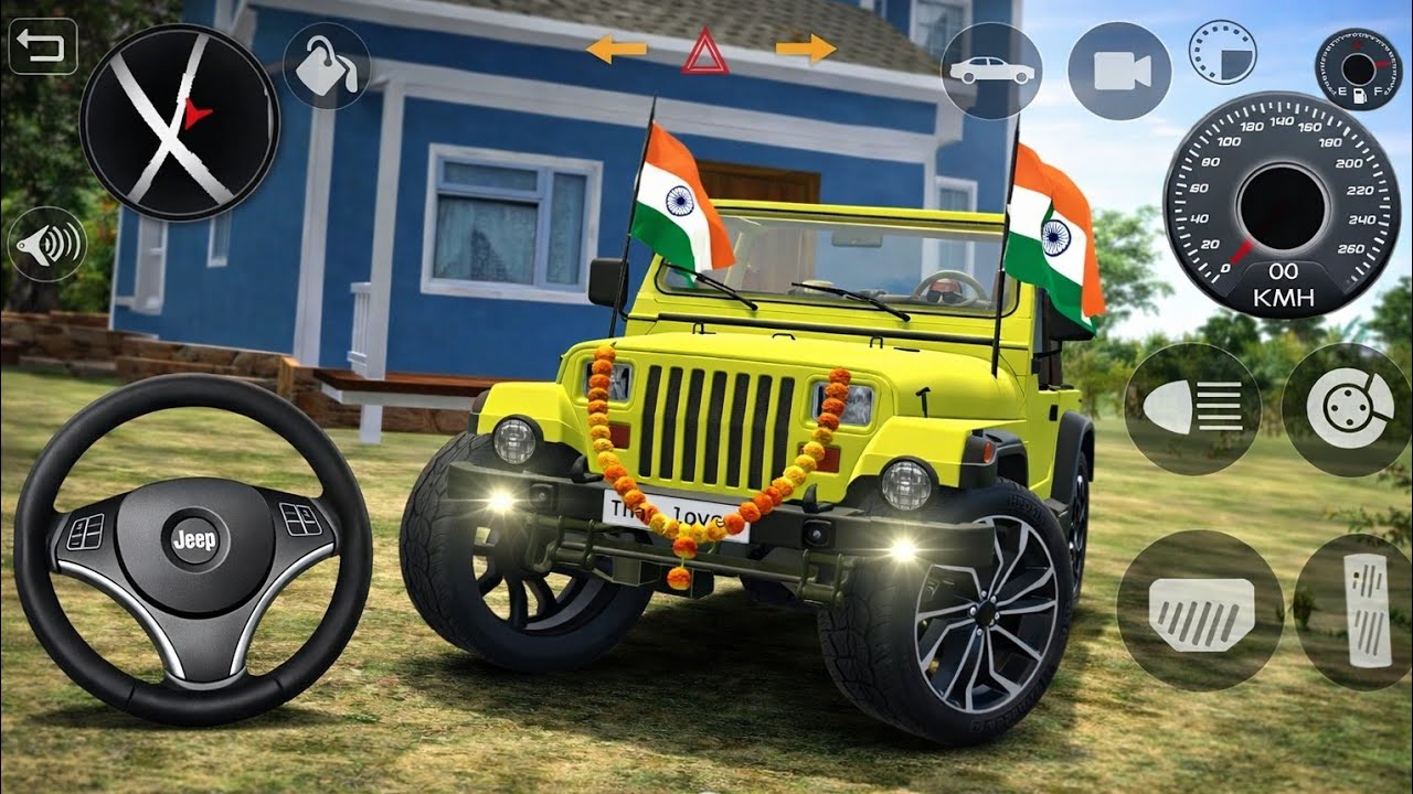 🥳Modified Mahindra Thar Car Game's:Indian Car (Gadi Wala Game)-💥Car Game Android game play #2026 
