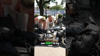 Womans Epic Struggle: Can She Lift This Motorcycle Alone?! #shorts