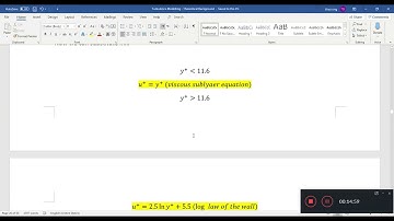 Turbulence Modelling 35 -  kOmegaSST Model part v Blending Functions and Wall Functions