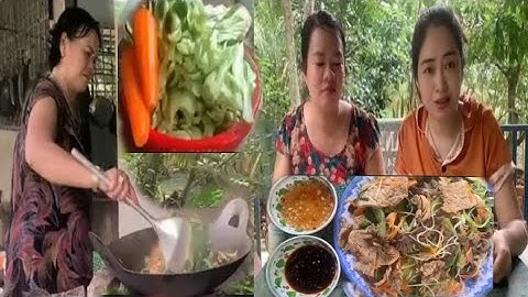 Cách xào hủ tiếu thập cẩm không bị dính, không bị nát | Hủ tiếu xào lòng vịt