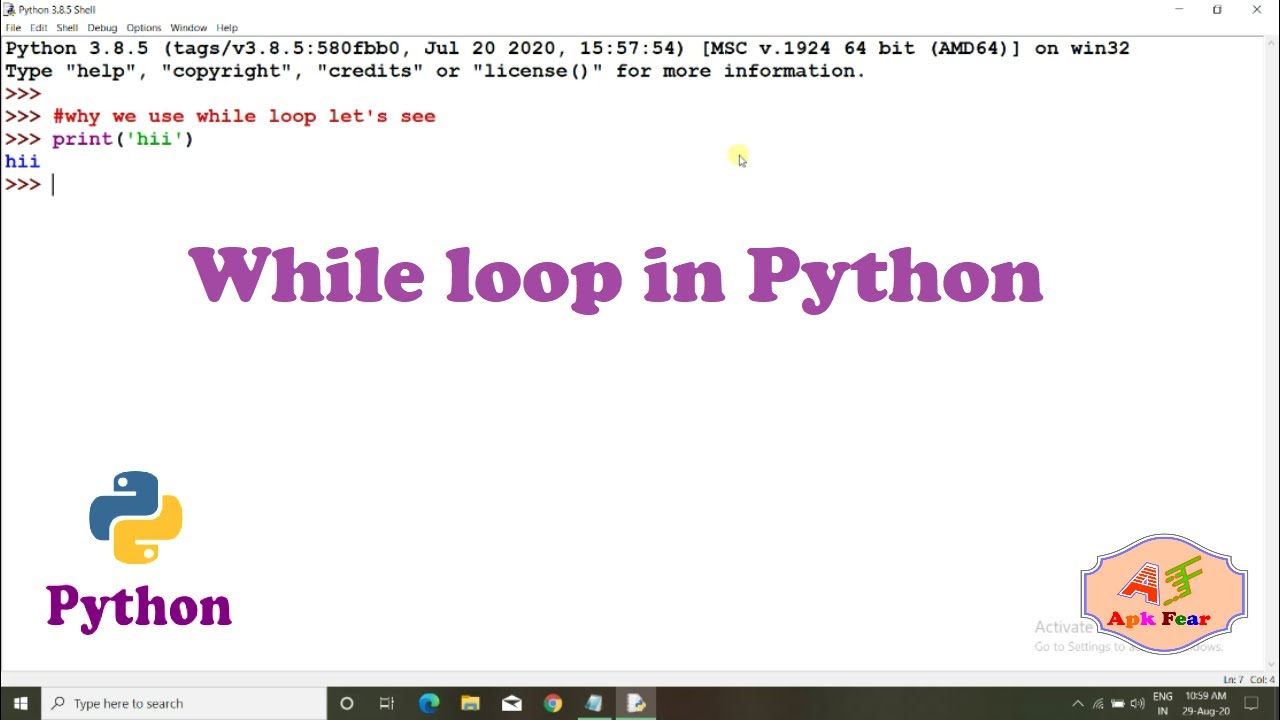 #15 While loop in python | Python Tutorial For Beginners - YouTube
