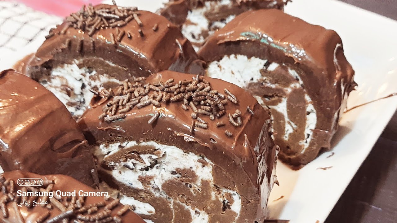 سويسرول صيامي بالبسكوت توحففففه