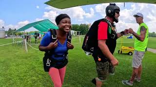 MY FIRST TIME SKY DIVING! ✈️🪂 | Midwest Free Fall | Michigan