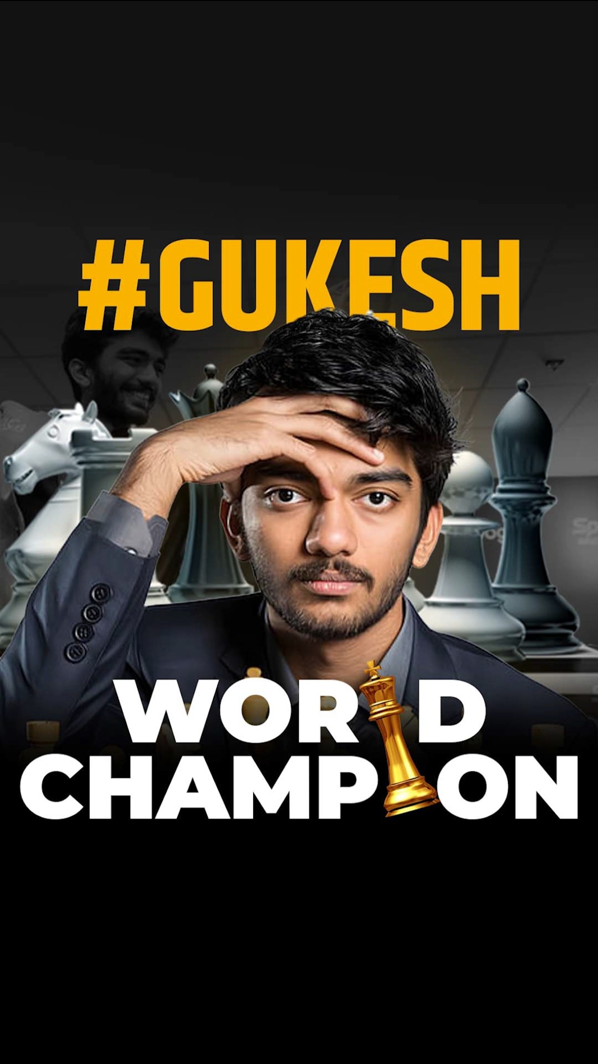 Youngest Chess World Champion #GUKESH ??