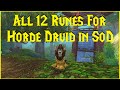 Season of discovery all 12 runes for horde druid in sod