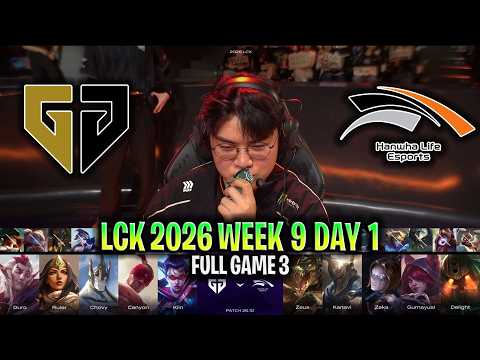 GEN vs HLE GAME 3 LCK 2026 W9D1 | FULL GAME | GENG ESPORTS vs HANWHA LIFE G3 LCK 2026
