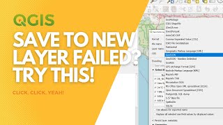 Use the Browse button to save new layers in QGIS