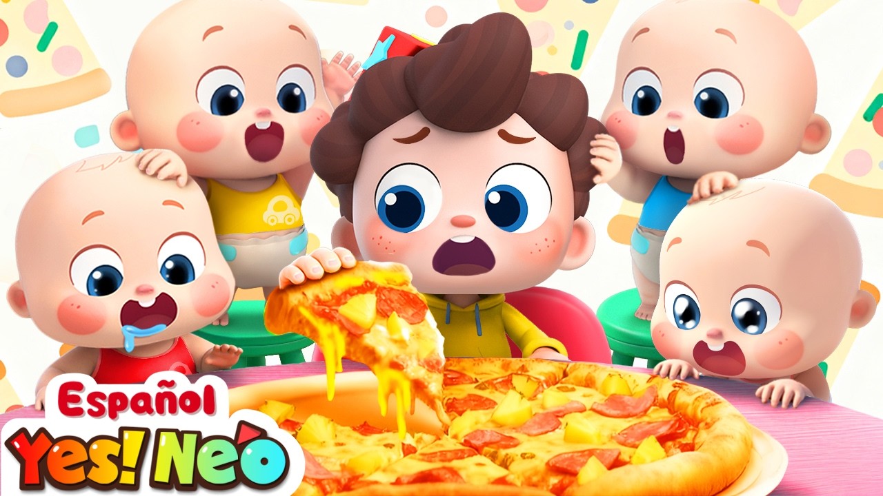 Día de Pizza 🍕 | Compartir es Cuidar  | Yes! Neo - Canciones y Caricaturas para Niños