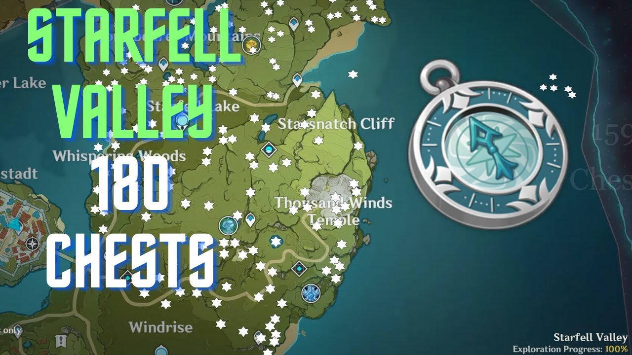 All 180 Chests in Strafell Valley {Genshin Impact} YouTube