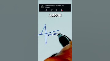 AMOGH Name Signature Style | Comment Your Name. 🔥 #shorts #viral #signature #namesignature #artwork