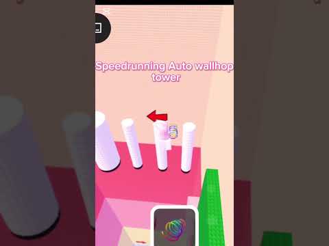 Speedrunning Auto Wallhop Tower  #roblox  #wallhoptower  #wallhop  #edit  #tower #speedruning