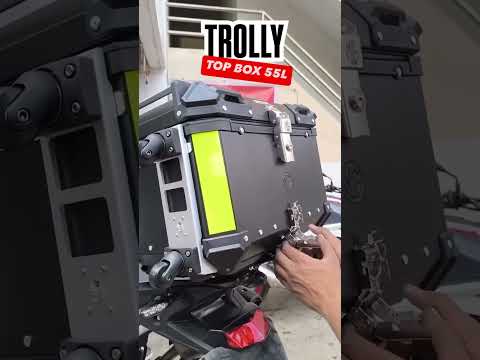 Installation Of 55 LTR Trolley Top Box Topbox Panniers Bikelover Viralvideo Viralshorts Bike 