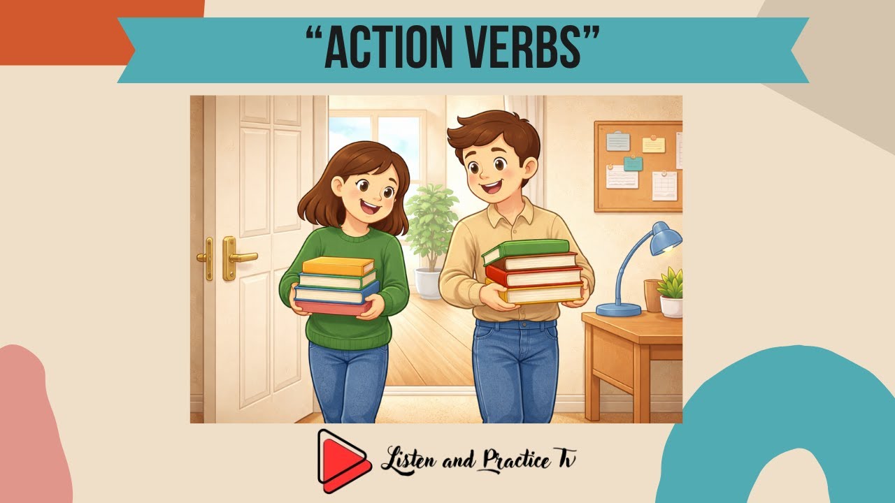 English Every Day  | 16 Action Verbs with Noah & Emma