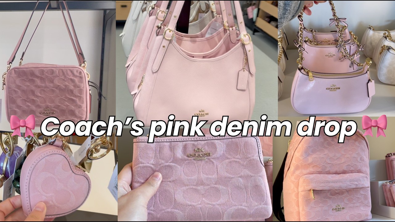 Coach's NEW Pink Denim Drop: Hot Takes and UNBOXING - YouTube