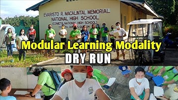 Delivery of Learning Modules (Dry Run) - Modular Learning Modality