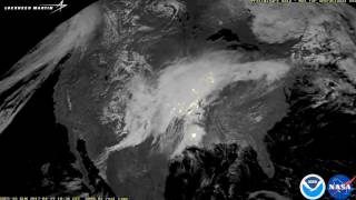 Lightning Storm Moves Across the USA