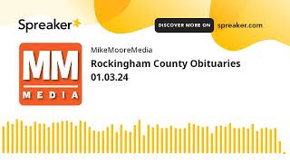Rockingham County Obituaries 01.03.24