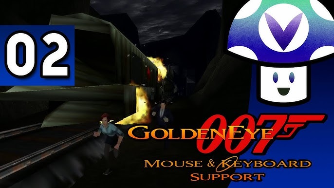 GoldenEye 007 N64 - 74(106) FOV, 60fps, mouse controls, mouse, video  recording